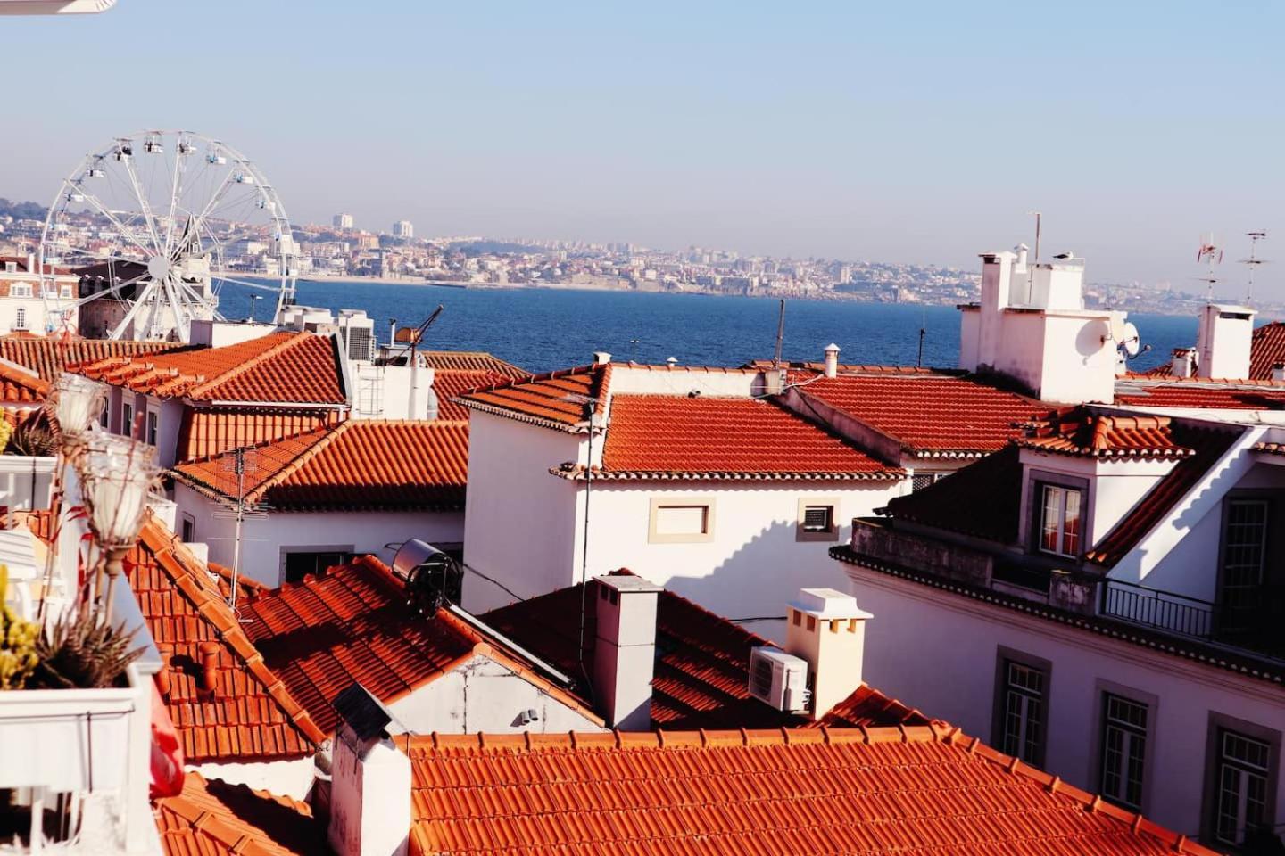 Sea View Wterrace 2 Mins From Beach In Old Town كاسكايس المظهر الخارجي الصورة
